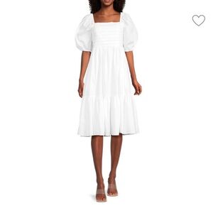 Smocked Midi Dress by Nanette Lepore